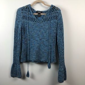Express Blue Long Sleeve Sweater